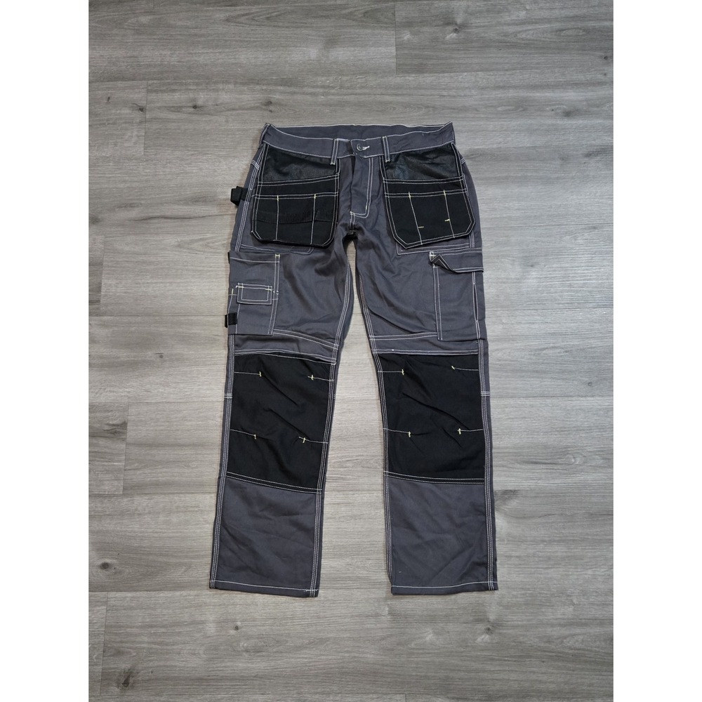 Utility Carpenter Cargo Work Pants Construction Heavy-Duty Work Trousers 32x30